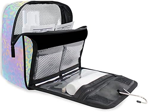 Miniatura 3 de Neceser colgante con diseño de mariposa y calavera, bolsa de viaje para artículos de aseo personal, organizador de artículos de tocador portátil,