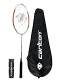 MD Trading Carlton Powerblade Tour Carbon Badmintonschläger inkl. Schutzhülle (Einzel-, Bundle & Doppeloptionen erhältlich) (Schläger, Überzug & Federbänder)