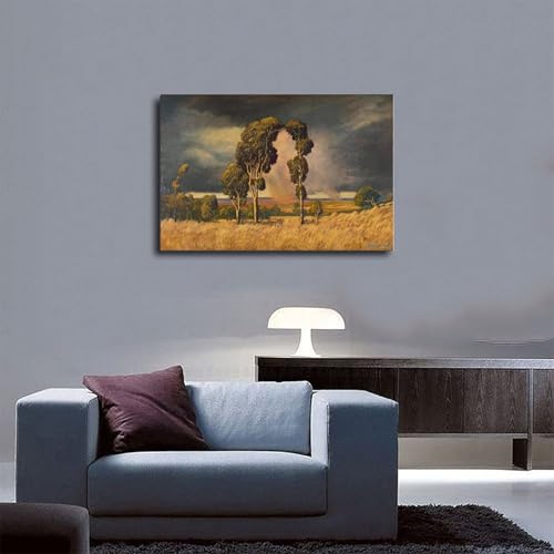 Impression sur toile Summer Rain Pierneef décoration murale d'art premium - 5