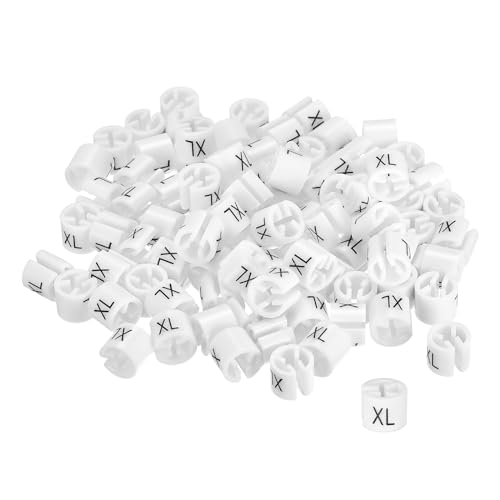 Clips de tallas XL para perchas de 3,5 mm: evite el desorden con marcadores de ropa
