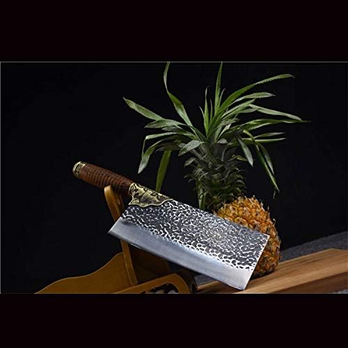 MAYiT Meat Cleaver Knife, Chopper Stainless Steel Cleaver Knife Household Bone Cutter Chopping Cutter Purpose Chef Knife Handmade Forged Butcher