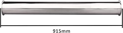 Miniatura 2 de DERNORD Tubo de carrete sanitario, acero inoxidable 304, abrazadera triple de 4 pulgadas, longitud de 36 pulgadas