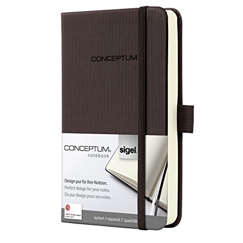 Sigel CO564 - Cuaderno (tapa dura, A6, cuadriculado), marrón