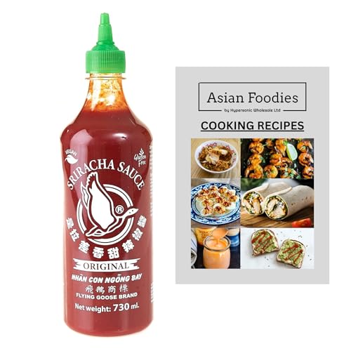 Flying Goose Sriracha Chilli Sauce 730 ml - Vegan, Gluten Free, Spicy, Large Bottle | Asian Foodies UK TM