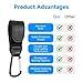4PCS Universal Baby Stroller Hooks Clips for Hanging Bags and Shopping, Convenient Stroller Carabiner Clip Perfect for Uppababy, Babyzen Yoyo, Britax, Bugaboo, Bob, Buggy, Shopping Cart(Black)