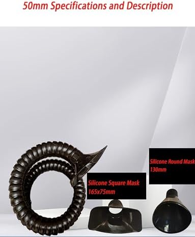 Adjustable Fume Extraction Arm - 250cm Length, 200mm Diameter Dust Collection Hose for Welding, Laser Marking & Industrial Use - Efficient Air Filtration System