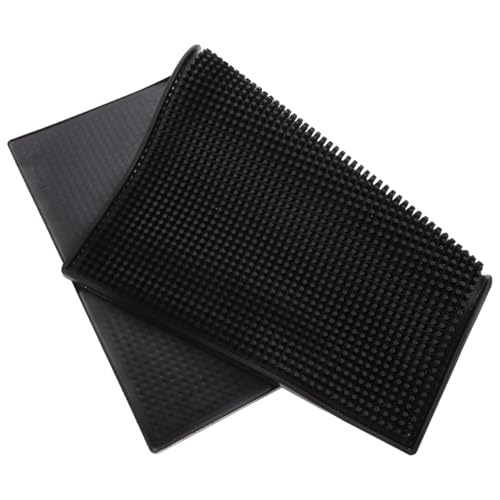 Hemobllo PVC rutschfeste Barmatte 30x60cm Küchenarbeitsplatten Pad mit Ablaufrillen Schnelltrocknende Tischmatte für Bar Café und Haushalt