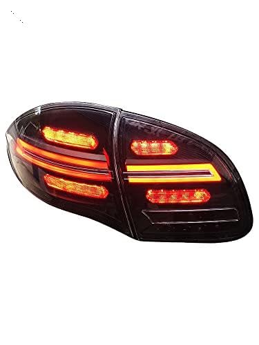 Beltrinox For Porsche Cayenne 958.1 Tail Lights 2011-2014 Upgraded Car Taillights Plug and Play without Programming (Black)