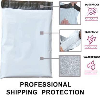 Buste per corriere in plastica, autoadesive, impermeabili, a prova di strappo, per abbigliamento (20,3 x 25,4 cm), confezione da 100