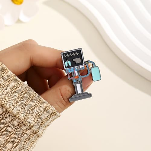 Image of Medical Optometrists Enamel Brooch Ophthalmology Vision Test Optometry Pin Jewelry for Doctor Nurse Backpack Lapel Badge