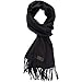 KÖLN Cashmere Wool Scarf for Woman and Men - Premium Quality 100% Pashmina Cashmere, Unisex Design - Black