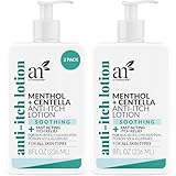 Artnaturals Anti-Itch Lotion with Menthol & Centella – Soothing Relief for Bug Bites & Minor Skin Irritations – Fast-Absorbing, Non-Greasy Hydrating Lotion – 8 fl oz (2-Pack)