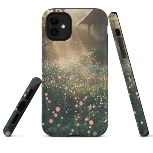 HYPESTYLE Backyard Garden Phone Case Compatible with iPhone 16 15 14 13 12 Compatible with Samsung Galaxy S20 S19 Plus S18 S17 FE 2 Layer Heavy Duty Shockproof Full Protection with Mag-Safe