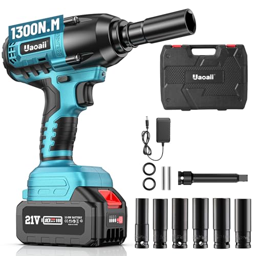 【2025年強化版】Uaoaii 電動インパクトレンチ 強力 1300N.m...