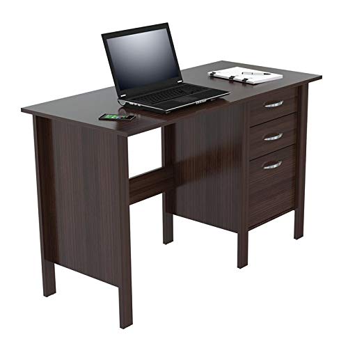 Inval America Writing Desk With 3 Drawers, Espresso Wengue #TOP4