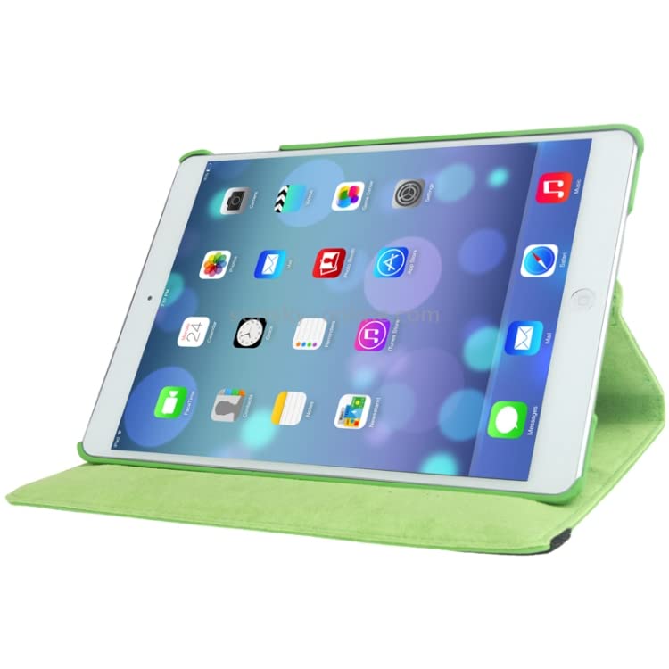 PU Leather Rotate Stand Case for iPad 9.7 inch 5th/6th Generation 2017/18 and For iPad Air 1st Generation and iPad Air 2 2013/14 (Green) - Image 4