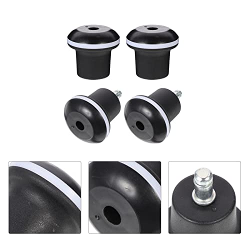 Operitacx Heavy Duty Casters 4Pcs Bell Glides Replacement Office Chair Swivel Caster Wheels To Fixed Stationary Castor With Separate Self Adhesive Felt Pad Stopper Fixed Stationary Castors #TOP4