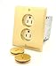 Leviton 25249-TFB 15 Amp, 125 Volt, Tamper-Resistant Duplex Receptacle, Straight Blade, Commercial Grade, Self Grounding, Ivory