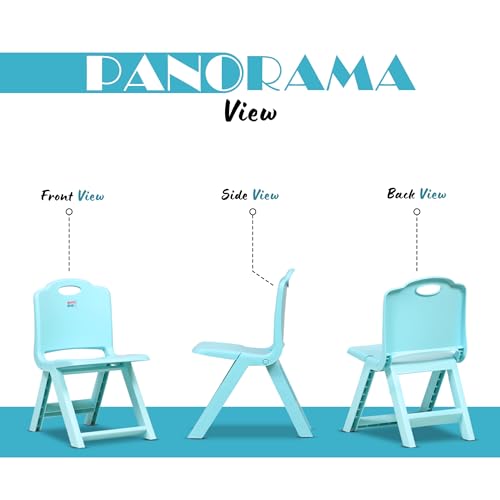 Image of HAPPY BEAR Foldable Kids | Foldable Study | Space-Saving, Portable, and Supports up to 30kg |Folding Stool | Kids Study (Blue)