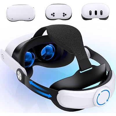 Comfort Head Strap for Meta Quest 3S/Quest 3/Quest 2, VR Headset Strap Enhanced Support Reduce Pressure
