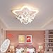 Produktbild LED Kinderzimmer Deckenleuchte Creative Cartoon Junge Mädchen Schlafzimmer Deckenlampe Moderne Metall Acryl Sterne Mond Design Dekorative Lichter mit Fernbedienung Dimmbar 3000K-6000K,Ø43cm/26w