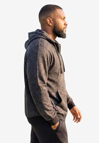 Image of KingSize Men's Big & Tall Fleece Zip-front Hoodie Jacket