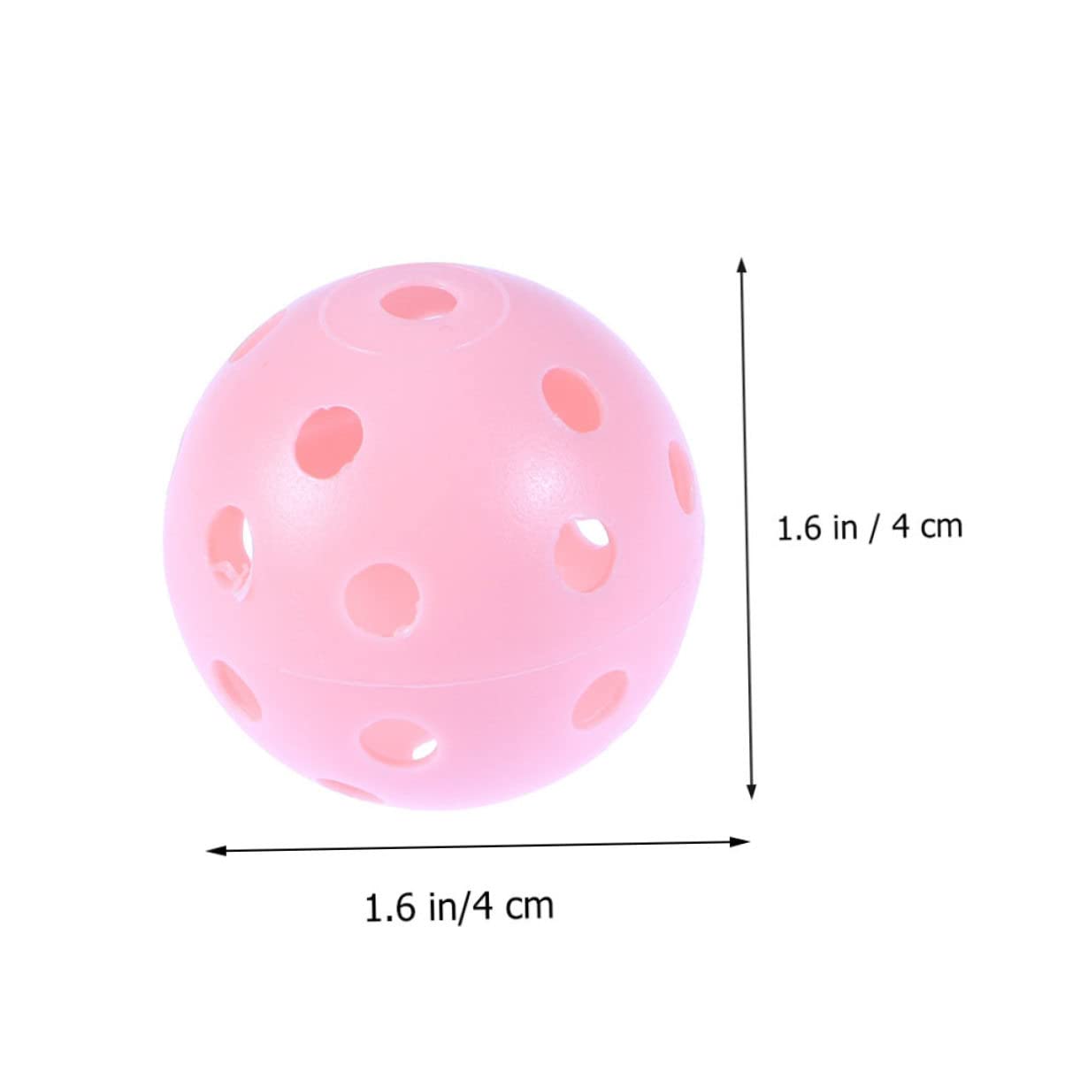 BESPORTBLE 100 Uds Pelota De Golf De Entrenamiento Bolas Huecas Poste De Empuje para Interior Pelotas De Práctica De Bateo De Golf para Interior a De De Entrenamiento as