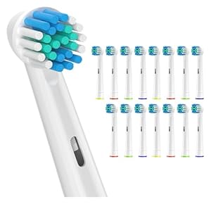 Ersatz-Zahnbürstenköpfe Kompatibel For Oral-B, Kompatibel For Braun, 16 Stück Professionelle Elektrische Bürstenköpfe For Oral-B-Ersatzköpfe(White (16pcs))
