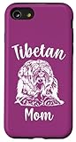 Mamá tibetana: un bonito diseño para los amantes del terrier tibetano que adoran a sus perros que son conocidos por actuar como pequeños peludos y tener relaciones cercanas con sus humanos.