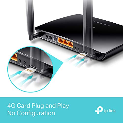 Image of TP-Link TL-MR6500v 300 Mbps 4G LTE Telephony Wireless Router and Dr Com Smart UPS 8000mAh Power Backup DRU-8000
