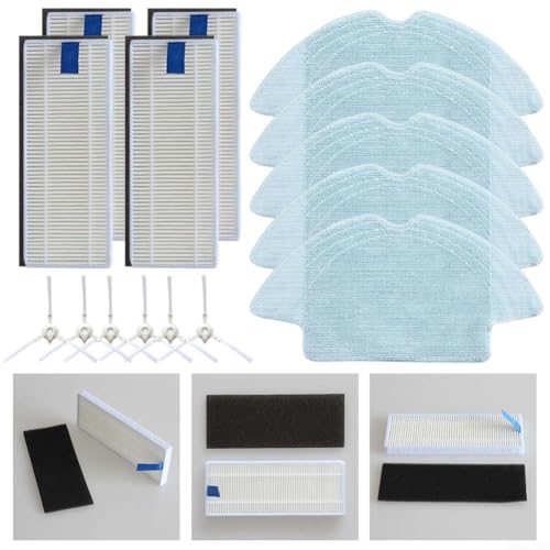 Side Brush Filter Mop Cloth Kit,Vacuum Replacement Part For BObsweep For Bob PetHair Appetite For Efficient Cleaning,Vacuum Cleaner Essential Components