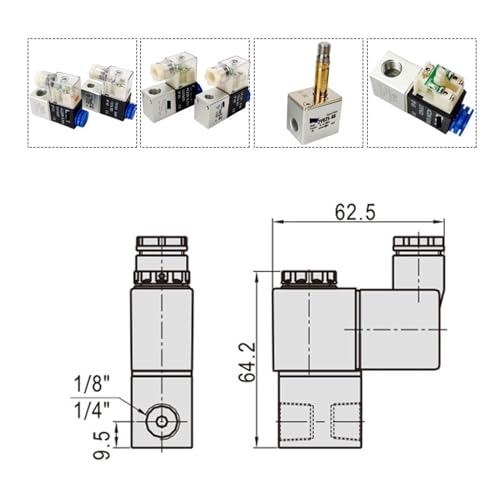 Électrovanne d'air normalement fermée 220V pour vanne de commande - 7