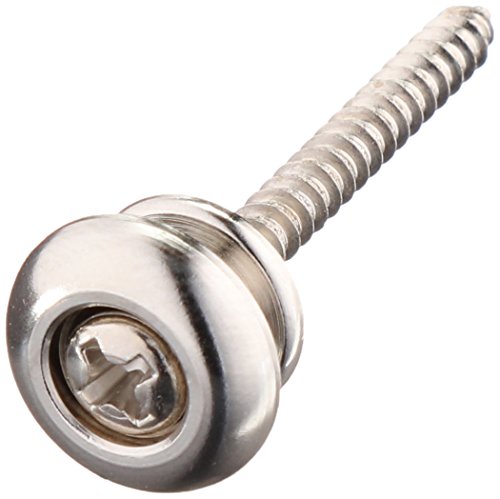 Ernie Ball Botões de alça de latão banhado a níquel, saco com 12