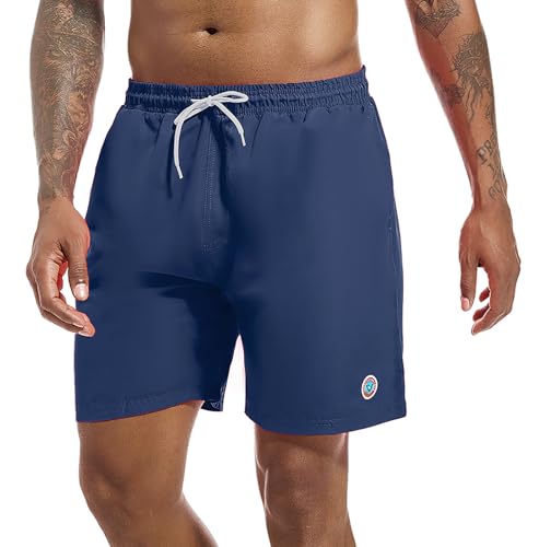 Bañador para hombre antirrozaduras secado rápido con forro malla shorts playa