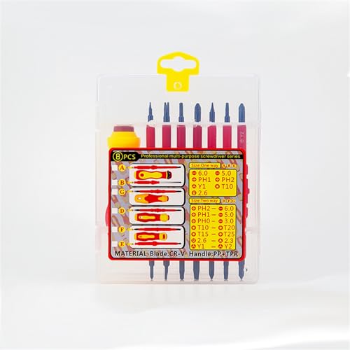 Tool Sets Home Tool Kit 8PCS Screwdriver Bits Sets for Household Electrical Repairing Maintenance Hand Tools(Bagged) - Image 5