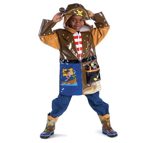 Rain Boot - Pirate Size 6 (Age 2 Length 5.75" Width 2.25")3