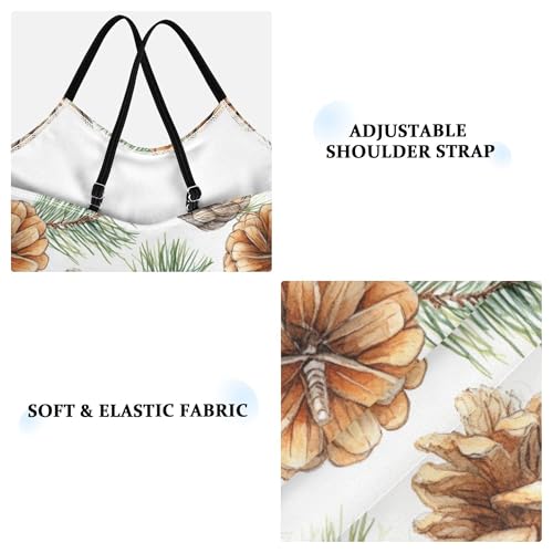 Yuiboo Girls Swimsuits 1-Piecing Bathing Suit Girl Toddler Girls Swim Suit Beach Swimwear Pine Cones Pine Branches3