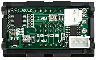 QWORK DC Power Monitor, DC 0-100V 0-50A Digital Voltmeter Ammeter Panel, with 50A External Shunt, LED Volt Amp Tester Gauge Multimeter with 2 Wires