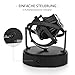 DEWEGER- Orbit Single Watch Winder for Mechanical Watch Quiet Motor Fit Lady Man for Rolex and Most, Black, Fashion