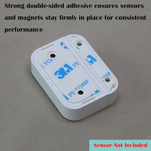 Image of ONTEN Replacement Adhesive Tape for Ring Alarm Contact Sensors (2nd Gen) - 32 Pre-Cut Double-Sided Pads - Easy Install, Strong Hold for Sensors & Magnets - 16 Sensor Pads + 16 Magnet Pads