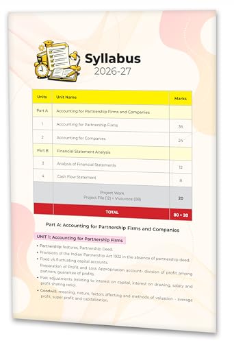 Image of Educart CBSE Class 12 Accountancy Question Bank 2026-27 | 2027 Syllabus | Chapter-wise PYQs, MCQs, Case-Based Qs & Notes | NCERT-Based