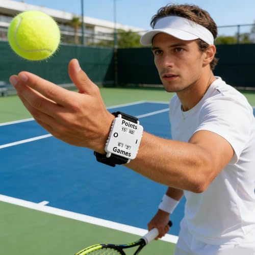 Diydeg contador de puntuación para tenis con correa ajustable miniatura 2