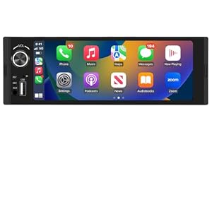 Junsun – Junsun 1-DIN Autoradio mit 6,36 Zoll IPS-Touchscreen CarPlay