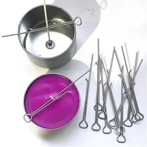 Soportes para mechas de vela pack 30 unidades 4.3 pulg metal miniatura 2