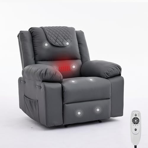Manual Recliner Chair with Heating & Massage