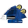 Lumaland Outdoor Where Tomorrow Pop Up Kuppelzelt Wurfzelt 2-3 Personen Zelt Sekundenzelt Camping Reise Trekking Festival etc. 215 x 195 x 120 cm Tragetasche