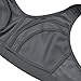 ZeroBound Women's Sports Bra High Impact Large Bust Full Coverage Workout Bras Adjustable Wirefree NO Padded (Bounce Control-Grey,36C)