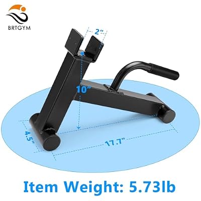 Deadlift Jack Barbell Stand,Carbon Steel Made,Easily Load and Unload 600lb Barbell Plates for Deadlift Exercise, Weight Training, Home Gym (Black Powder Coated)