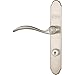 Larson 20297817 QuickFit Curved Handle Set With Keyed Deadbolt Lock (Fits Larson Storm Doors With QuickFit Lockset), Brushed Nickel (NOT Designed as Replacement Handle for Existing Locks)