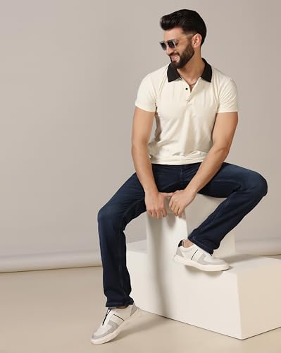 Image of TOPLOT Men's Regular Fit Polo T-Shirt